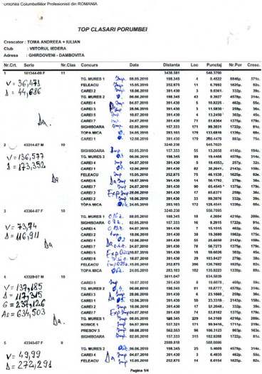 clas. porumbei 2010 - REZULTATE-2010