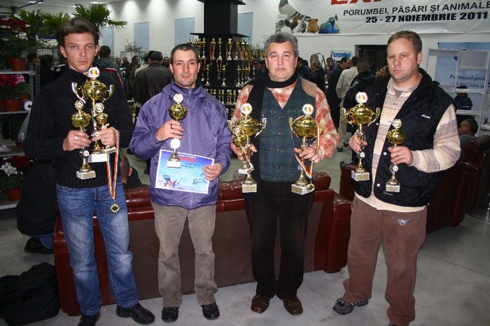 Club iepuri Galați 2011; Ștefan EFTIMIE, Florin GIUȘCĂ, Marcel BALAN, Sandor BRUGGER
