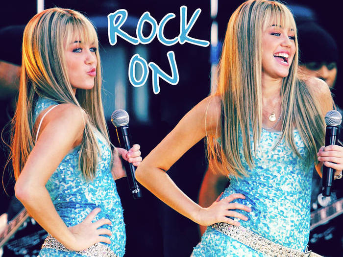 Hannah Montana la un concert - Poze Cu Hannah Montana si cu Miley Cyrus