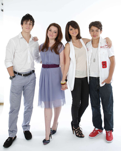 Poster Cu Justin,Alex,Harper si Max - Poze cu Magicienii din Waverly Place