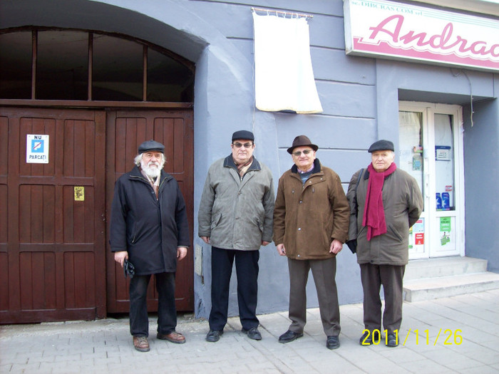 113_0673 - Dezvelire de placa comemorativa la Sighisoara in 26 noe 2011 a folcloristului Gh Cernea de catre Soc