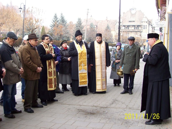 113_0711 - Dezvelire de placa comemorativa la Sighisoara in 26 noe 2011 a folcloristului Gh Cernea de catre Soc