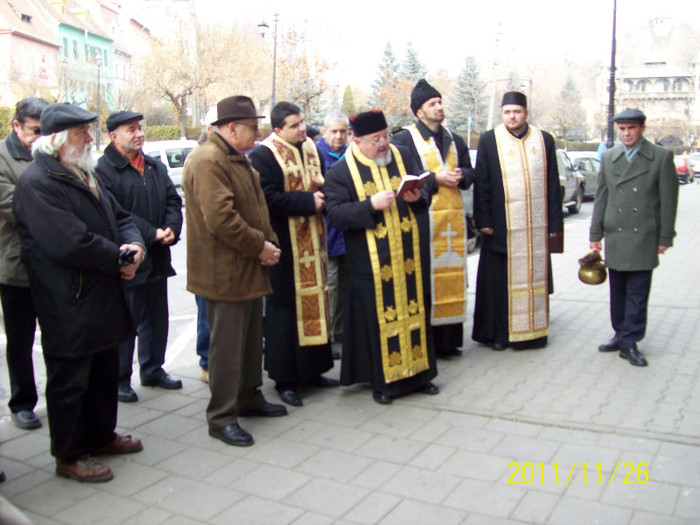 113_0698 - Dezvelire de placa comemorativa la Sighisoara in 26 noe 2011 a folcloristului Gh Cernea de catre Soc