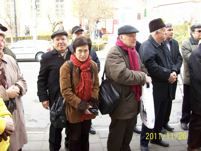 113_0696 - Dezvelire de placa comemorativa la Sighisoara in 26 noe 2011 a folcloristului Gh Cernea de catre Soc
