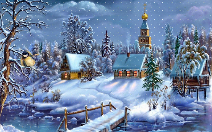 christmas-town-wallpaper - Poze cu detoate