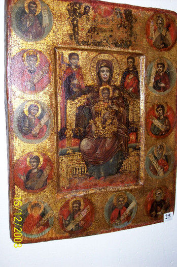 100_4140; ICOANA PICTATA PE LEMN DIN COLECTIA GH,CERNEA,DE LA BISERICA DIN PALOS
