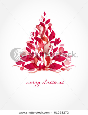 stock-vector-abstract-red-christmas-tree-61298272 - CRACIUNUL
