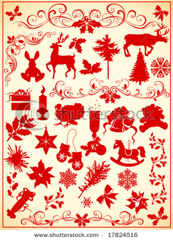 stock-vector-christmas-elements-17824516