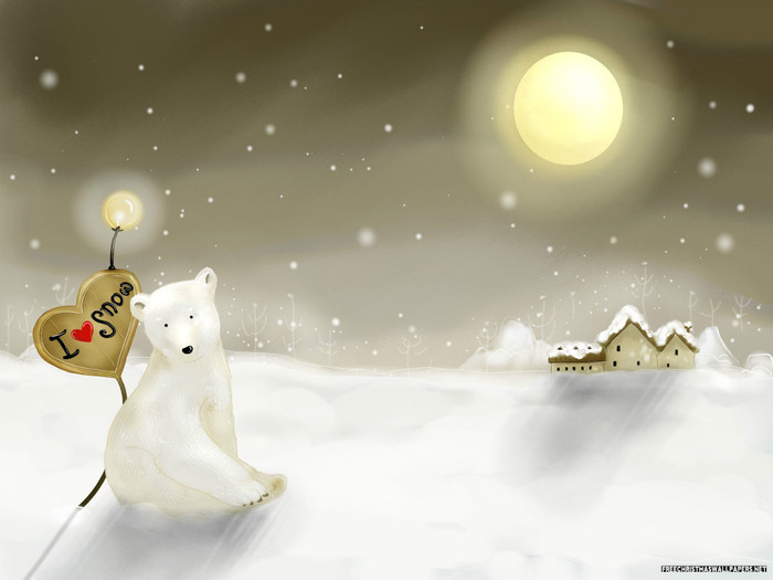 Christmas-Bear-and-Village-72864