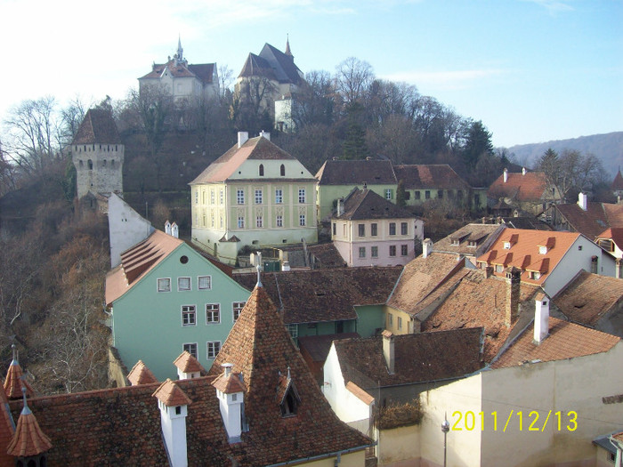 VEDERE DIN TURNUL CU CEAS SPRE   DEALUL  CETATII - SIGHISOARA .. - SIGHISOARA  TOAMNA album  03