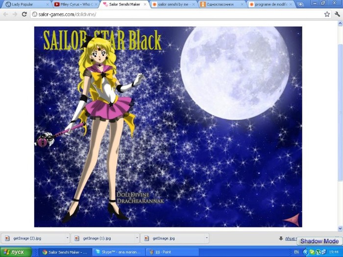 black star(moon) - 0Anna first transformation in sailor senshi