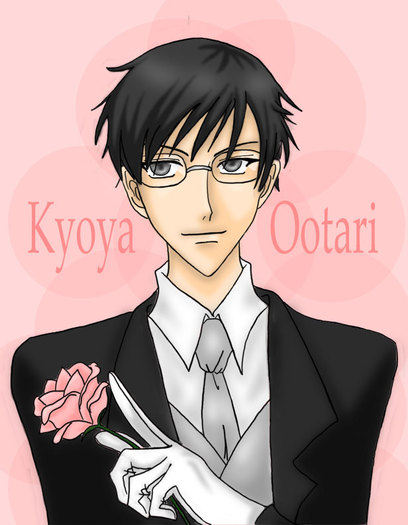 Ouran_Host_Club__Kyoya__s_Rose_by_emo_ish_ness_nyah - 1001 OURAN HIGHT SCHOOL HOST CLUB 1001