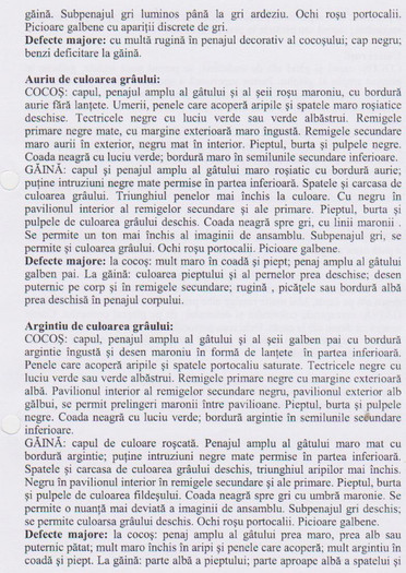 chabo 9 - Standard rase pasari