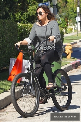 Demi (13) - Demi - August 25 - Rides her bike to Mel Diner in Los Angeles CA