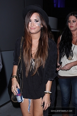 Demi (16) - Demi - August 5 - Leaving the Nokia Theatre after a Katy Perry Concert