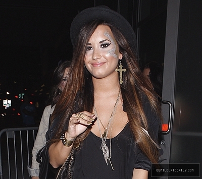 Demi (25) - Demi - August 5 - Leaving the Nokia Theatre after a Katy Perry Concert