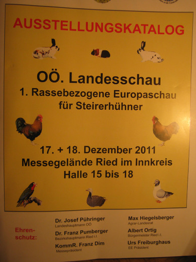 rezultate expo Ried 2011 - Knoll Franz campionul european europa meister Knoll Franz