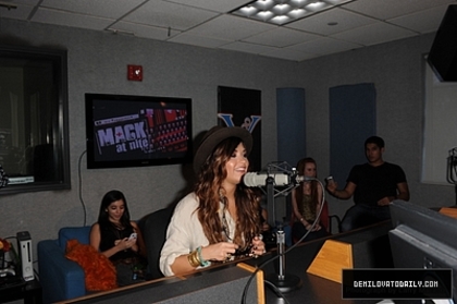 Demi (3) - Demi - July 25 - Visits Y100 Miami Studios