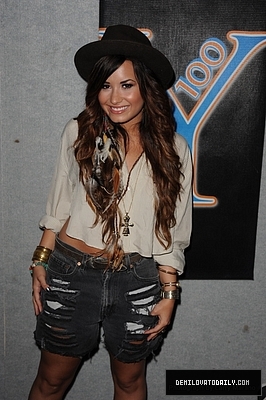 Demi (10) - Demi - July 25 - Visits Y100 Miami Studios