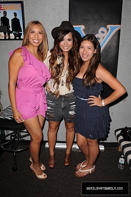 Demi (19) - Demi - July 25 - Visits Y100 Miami Studios