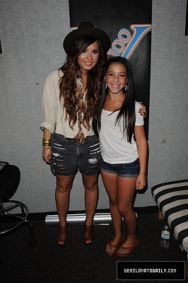 Demi (23) - Demi - July 25 - Visits Y100 Miami Studios