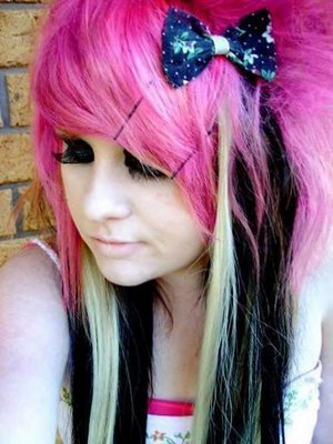 Pink Scene Hair Style