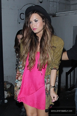 Demz (3) - Demi - September 28 - Leaves the Crave Cafe in Hollywood CA