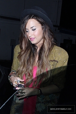 Demz (7) - Demi - September 28 - Leaves the Crave Cafe in Hollywood CA