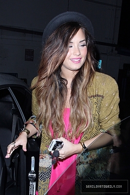 Demz (8) - Demi - September 28 - Leaves the Crave Cafe in Hollywood CA