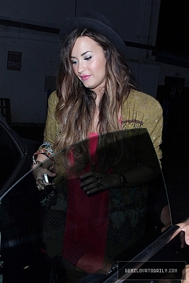 Demz (9) - Demi - September 28 - Leaves the Crave Cafe in Hollywood CA