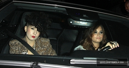 Demi (4) - Demi - September 30 - Leaving the Chateau Marmont in West Hollywood CA