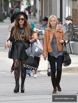 Demz (2) - Demi - October 4 - Shopping with a friend in Studio City CA