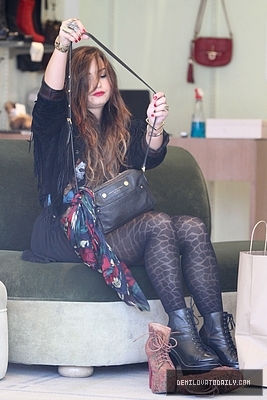 Demi (5) - Demi - October 6 - Goes shoe shopping in West Hollywood CA