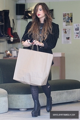 Demi (11) - Demi - October 6 - Goes shoe shopping in West Hollywood CA