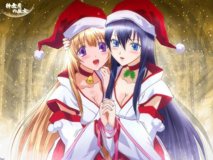 MARRY-CHRISTMAS-by-ForsakenOutcast-anime-girls-9542922-1024-768 - Craciun fericit