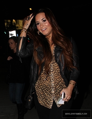 Demi (9) - Demi - October 19 - Leaves BOA Steakhouse in Beverly Hills CA