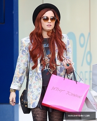 Demi (10) - Demi - December 13 - Goes shopping with friends in Studio City CA