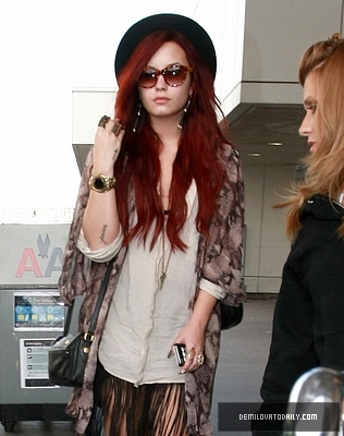 Demetria (7) - Demi - December 17 - Arrives into LAX Airport