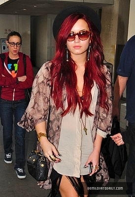 Demetria (18) - Demi - December 17 - Arrives into LAX Airport