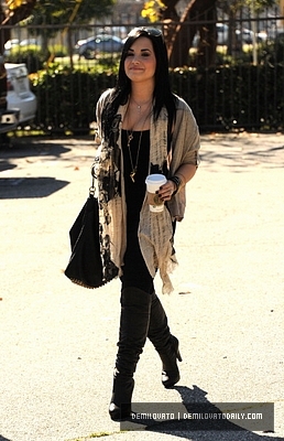 Demi (3) - Demi - January 28 - Getting coffee in Santa Monica CA