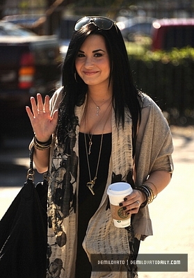 Demi (4) - Demi - January 28 - Getting coffee in Santa Monica CA