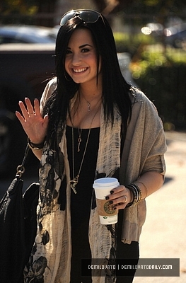 Demi (5) - Demi - January 28 - Getting coffee in Santa Monica CA