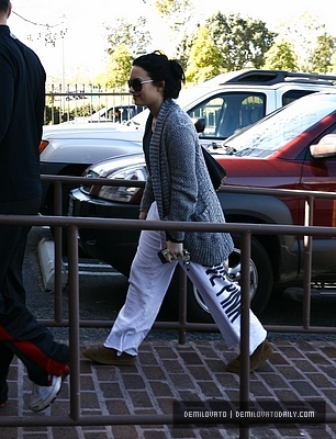 Demitzu (6) - Demi - February 2 - Arrives to ANJED Center in Santa Monica CA