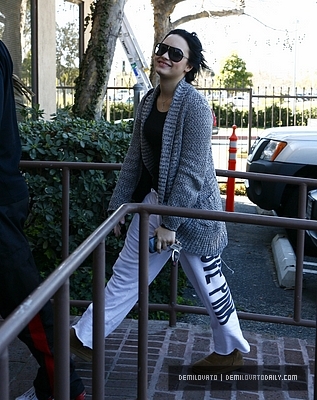 Demitzu (8) - Demi - February 2 - Arrives to ANJED Center in Santa Monica CA