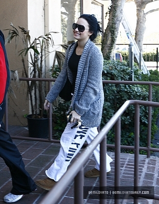 Demitzu (9) - Demi - February 2 - Arrives to ANJED Center in Santa Monica CA