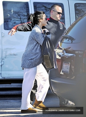 Demitzu (19) - Demi - February 2 - Arrives to ANJED Center in Santa Monica CA