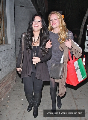 Demi (5) - Demi - March 4 - Leaving Dan Tana Restaurant in Hollywood CA