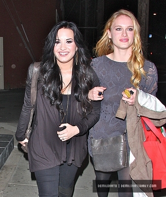 Demi (14) - Demi - March 4 - Leaving Dan Tana Restaurant in Hollywood CA