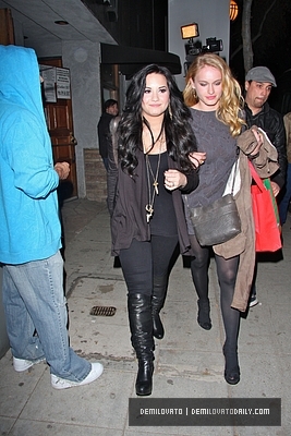 Demi (16) - Demi - March 4 - Leaving Dan Tana Restaurant in Hollywood CA