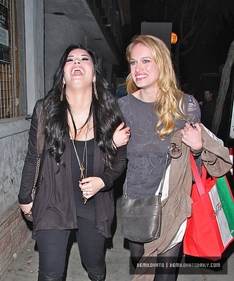 Demi (19) - Demi - March 4 - Leaving Dan Tana Restaurant in Hollywood CA